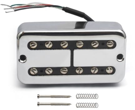 Alnico 5 Magnet Copper Big R 6-String Guitar Pickup TV Jones Style 4-Wire Output Coil Split Guitar Ac | Silver52mm