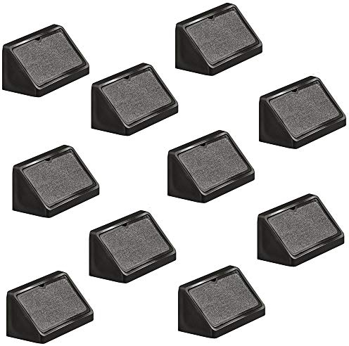 Gedotec Universal-Eckverbinder dunkel-braun Korpusverbinder aus | Möbelverbinder Kunststoff mit Abdeckkappe | Möbelbeschläge Breite 44 mm | 20 Stück - Schrankverbinder zum Schrauben