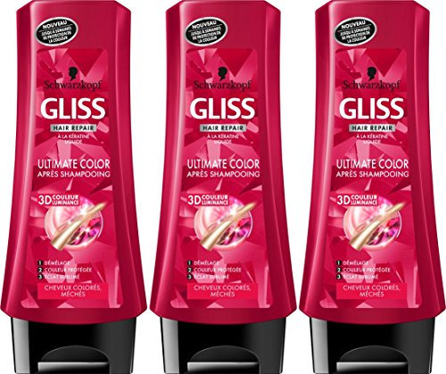 Schwarzkopf – Gliss – Ultimate Color Haar-Shampoo – 200 ml – 3 Stück