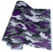 LKXHarleya Black Camo Vinyl Wrap Camouflage Auto Vinyl Aufkleber FüR Auto Styling Fahrrad Computer Laptop Roller Motorrad, Lila, 50x100 cm