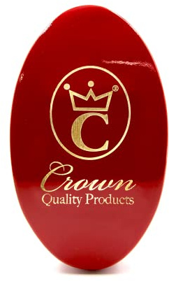 “THE ORIGINAL” Curved 360 Wave Brush - Ruby Red - High Gloss Piano Lacquer Finish - Medium-Soft Premium 100% Boar Bristle Hairbrush - Gold Engraved Logo