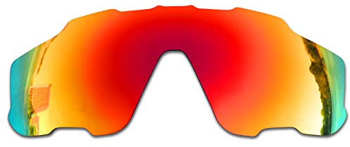 SOODASE Pour Oakley Jawbreaker Des lunettes de soleil Rouge Verres de remplacement polarisés