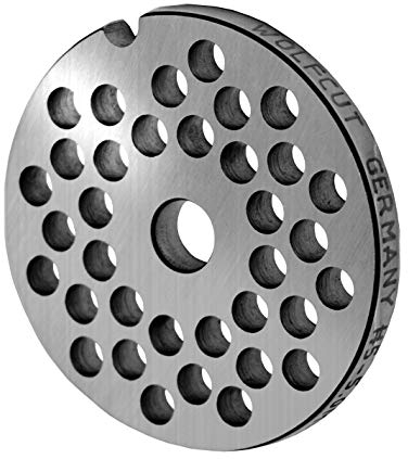 INOX Lochscheibe Gr.5-5,0 mm Bohrungen – passend für alle gängigen Fleischwölfe Größe 5 – z.B.: Bosch MUM4/MUM5 - Alexanderwerk Größe 5 – Jupiter Größe 5 und viele mehr.