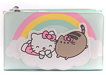 Loungefly X Pusheen Hello Kitty Cloud Lounging Flap Wallet - Fashion Kawaii Cute Wallets, Mehrfarbig