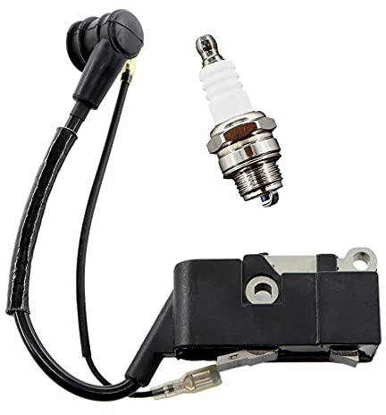 MCHNIC Zündspule mit Zündkerze für ALKO BKS 4540, Arebos BKS 45, Arebos PS 2200, Atika BKS45, Atika BKS 455-2 Kettensäge