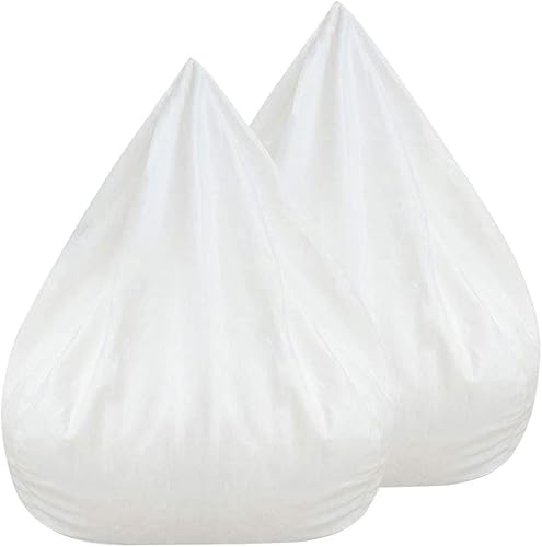 Jetcloud 2PCS Fodera Interna per Poltrona Sacco 80X90cm Copertura Interno per Sedia a Sacco Fodera d'Interno Divano Pigro con Cerniera per diy lazy bag Senza riempimento (2PCS, 80X90CM)