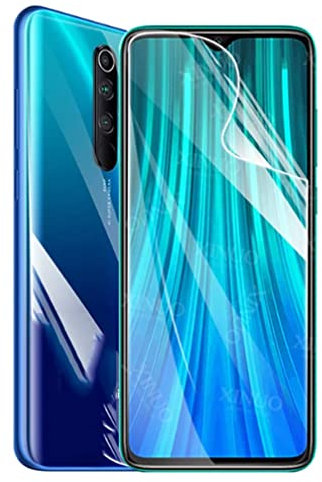 Snailcanfly Film hydrogel 2 pcs pour Xiaomi Redmi Note 8 Pro 6.53inch Note8 Pro Haute Sensibilité film Flexible TPU Protecteurs d'écran d'empreintes Digitales déverrouiller Pas de Verre Trempé