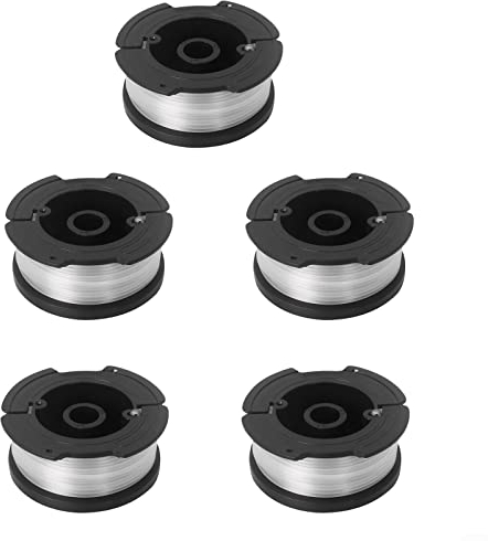 URPIZY Línea de bobina de desbrozadora, 5 piezas, línea de bobina de repuesto para Black & Decker BESTA525 BESTA528 BESTA530 BESTE630 BD032