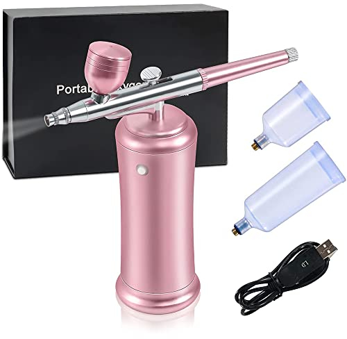Aerografo,Aerografo Con Compresor,Aerógrafo Con Compresor,Set de pinceles de aire, mini compresor inalámbrico, mini set de pinceles de aire para pintura, tatuaje, nail art, moda, maquillaje