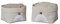 LOVE IT STORE IT Premium Aufbewahrungskörbe - Aufbewahrungskorb Set beige für Kinderzimmer und Bad - Regenbogen-Motiv - Beige - 2 Größen