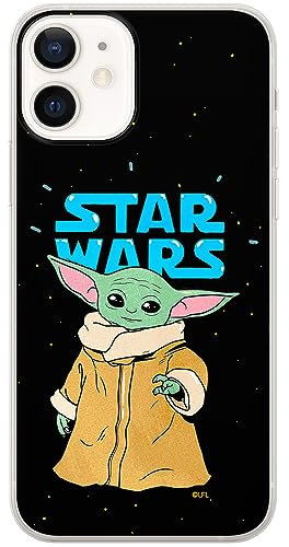 ERT GROUP mobile phone case for Iphone 12 Mini original and officially Licensed Star Wars pattern Baby Yoda 032 optimally adapted to the shape of the mobile phone, case made of TPU
