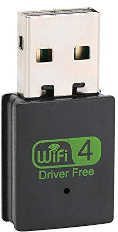 Laufwerkfreier WLAN-USB-Netzwerkkartenadapter, 300-Mbit/s-Übertragungsrate, WLAN-Adapter, Unterstützung für Externe Empfänger für die WPA / WPA2 / WEP / 802.1X /