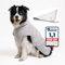 Nice and things® Luxuriöser Hundebademantel in GRAU - TESTSIEGER extra saugfähig - Ultraweicher Hundehandtuch, superweich mit Klettverschluß für mittelgroße und Große Hunde (Grau, M)