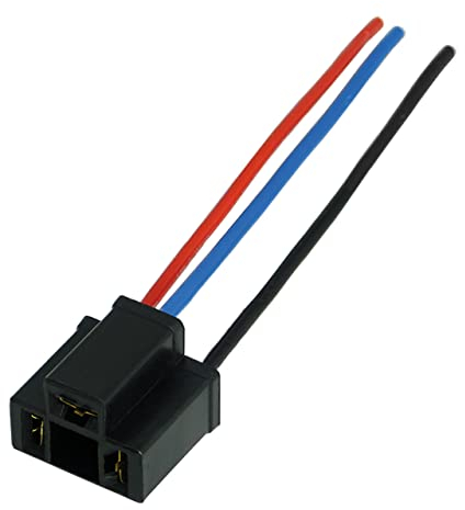 1x H4 Lampen Stecker Fassung Sockel Lampenfassung Lampensockel Lampenstecker P43t mit Kabel für Lampen Glühlampen Glühbirnen