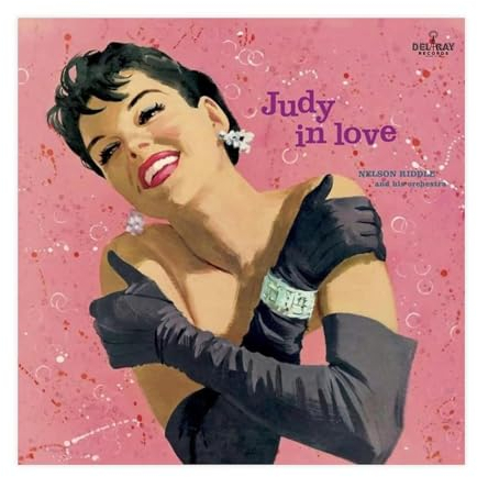 Sängerin Judy Garland Judy In Love Album Cover Poster Leinwand Poster Wandkunst Dekor Druck Bild Gemälde für Wohnzimmer Schlafzimmer Dekoration ungerahmt 40 x 40 cm