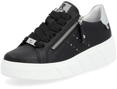 Rieker Rock/Lorica/Dickson Damenschuhe Schnürschuhe Schwarz Freizeit, Schuhgröße:42 EU