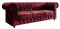 Luxusbetten24 Chesterfield Sofa Sora (Samt) Rot