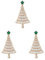 VALICLUD 3 Stk Weihnachtsbrosche Tütenfüller für Weihnachtsfeiern Weihnachtsdekoration weihnachts party christmas tree ornaments weihnachtsbaum brosche Weihnachten dekorative Brosche Golden