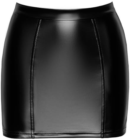 Noir Damen Rock Orgia, Schwarz, M