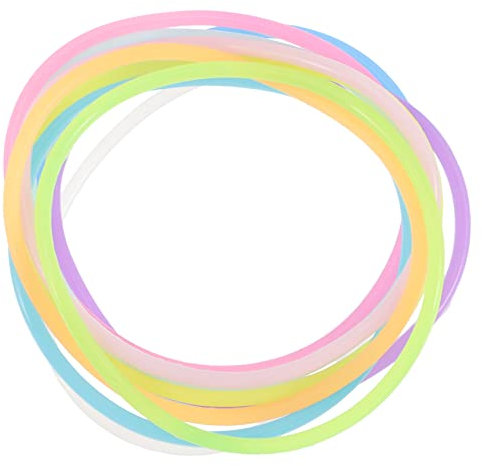 ifundom 10 Farben Nachtlicht Jelly Armbänder 50 Stück Silikon Jelly Armband Party Favors