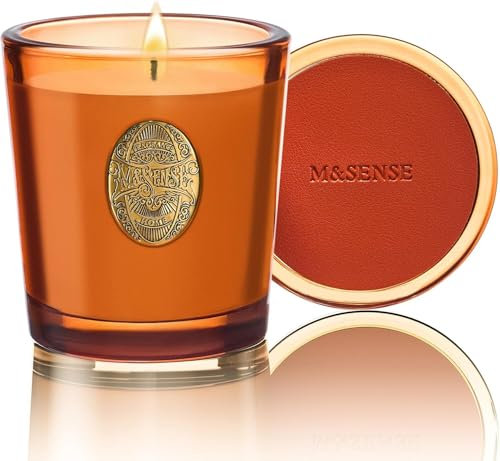 M&SENSE Duftkerze Orange Goji,260g Duftkerzen im Glas Natürliche Soja-Kerze,50 Stunden Brenndauer,Kerzengeschenke für Frauen & Männer,Geschenk Kerze