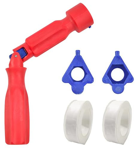 Toilet Seat Spanner, Including 2 Plumbing Tape, Toilet Seat Tightening Tool,Adjustable Installation Wrench,10/13/17mm(3 Pcs)