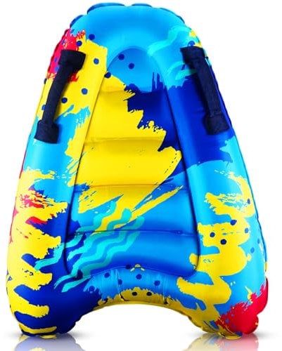 Aufblasbares Surf-Bodyboard für Erwachsene - Mehrzweck-Poolschlitten & Schwimmtrainingsmatte, schnelles Aufblasen Beach Drifter für Wassersport und Fitness