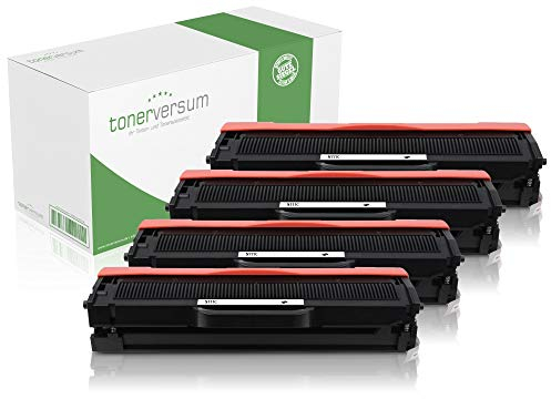 4 Toner kompatibel mit Samsung MLT-D111S Schwarz Druckerpatronen für Xpress M2020 M2020w M2022 M2022w M2026 M2026w M2070 M2070fw M2070w SL-M2022 - MLT-D111S/ELS Black