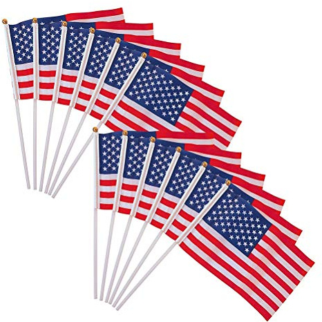OUNONA Drapeaux Américains Drapeaux des Etats Mini Drapeaux USA 14cm x 21cm 50 Pièces