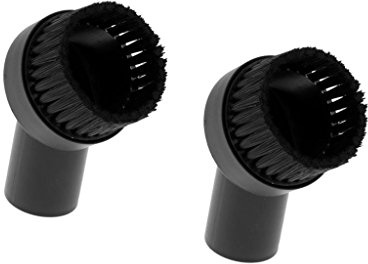 2 x Universel 32mm Dia. Brosse Pinceau Remplacement d'Aspirateur (Forme Ronde)