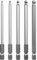 OUNONA Magnetic Ball Screwdriver Bits Ball End Hexagon Head Hex Set 2.5mm 3mm 4mm 5mm 6mm Screwdriver Bar Bits 100mm - 5 Pcs
