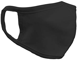 FM London wiederverwendbare Stoffmaske, Schwarz, 100% Baumwolle, Einheitsgröße (50 Stück)