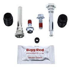 Bigg Red - Rear Brake caliper Slider Pin Kit - Compatible with 2 2014-2020, Cx-3 2015-2020, Cx-5 2011-2017, Swift 2010-2017, Sx4 S-cross 2013-2020, Vitara 2015-2020