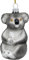 SIKORA Koala Bär besondere Weihnachtskugel Glas Christbaumschmuck Deko Figur Weihnachten Anhänger Ornament - Meisterstücke - BS735
