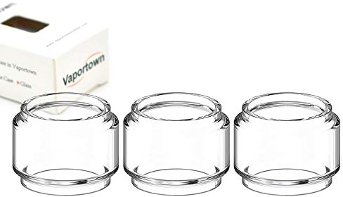 Vaportown Ersatzglas kompatibel mit Uwell Nunchaku 2 Verdampfer Glas Bulb Pyrex Ersatz Nunchaku II Bubble Glass Tank (3 Stück)