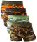 YOULEHE Lot de boxers respirants en bambou doux pour homme, Lot de 4 camouflage, XL