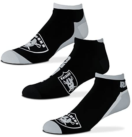 For Bare Feet Socken 3er Pack - Motiv: Las Vegas Raiders - NFL - Flash - Grösse: L