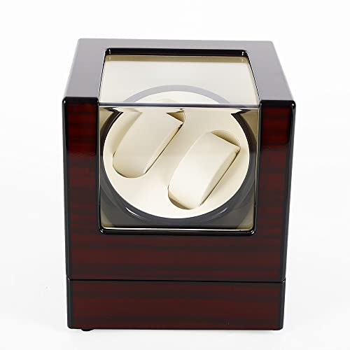 Acesunny Automatisch Uhrenbeweger Leise Watch Winder für 2 Uhren Uhrenbox Uhrenkasten Uhrenbox Automatik Uhrenbeweger Holz Uhrenbox Uhrendreher Kasten Watchwinder