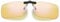 SEIWEI Glasses Clip on Fashion Blue Light Filter Clip on Lens Blocking Blue Light Reading for Glasses of More Sizes (Yellow)