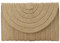Syrads Bolso de mano de paja para mujer bolso de mano de verano bolso de mano tipo sobre de playa bolso de mano bolso de playa,Caqui