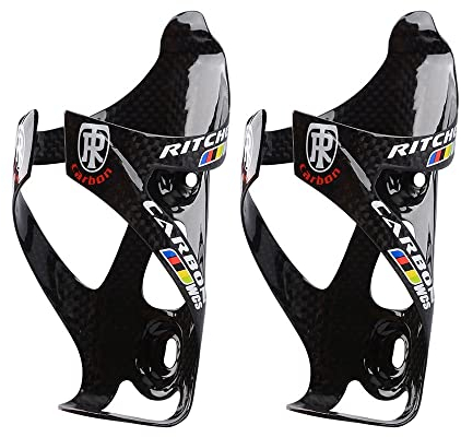 Porte Bidon Vtt Porte-bouteille de vélo léger 3k 3k Carbon Road Botteuse à vélos de bouteille d'eau MTB Porte-gobelet à vélo Titulaire d'eau Bike Accessoires Porte Bidons ( Color : 2pcs logo luster )