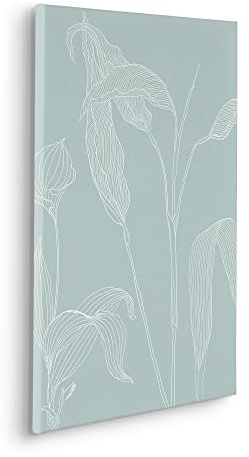 Komar Keilrahmenbild im Echtholzrahmen - Minty Green - Größe 40 x 60 cm - Wandbild, Kunstdruck, Wanddekoration, Design, Wohnzimmer, Schlafzimmer
