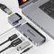 Minisopuru USB C Hub für MacBook Pro 14 16 Zoll, Multiport Adapter Mit USB4 40Gbps, USB 3.2 Hub, 100W PD, Ethernet - MacBook Docking Station Zubehör