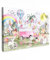 MuchoWow© Leinwand Bilder 90x60 cm Wanddeko Wohnzimmer Aesthetic Room Decor Deko Zimmer Wandbilder Modern Bild auf Leinwand Jugendzimmer - Einhorn - Regenbogen - Kinder - Mädchen - Auto