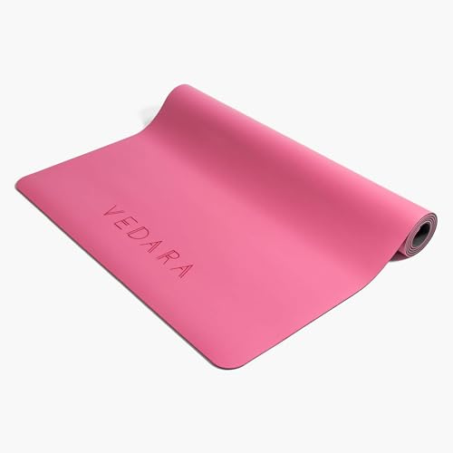 VEDARA® Yogamatte | 66-80 cm breit | Extrem Rutschfest & Gute Dämfpung | Hautfreundlich | Aus ECO PU & Naturkautschuk | Für dynamische Yogastile