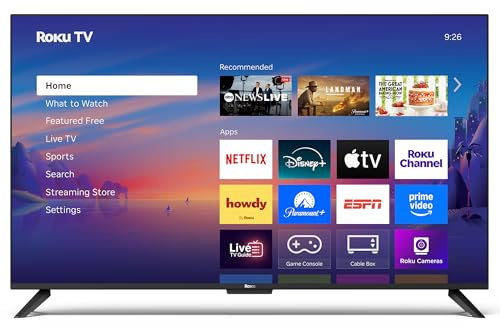 Roku Série Select 4K HDR Smart RokuTV de 50 pouces avec télécommande vocale améliorée, image 4K brillante, luminosité automatique et transmission transparente