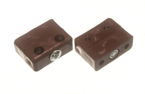 240 X KD Block Fittings for Furniture and Worktop Assembly - Brown Finish