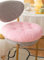 SMIUPIN Bequeme quadratische und runde künstliche Lambswool Stuhlkissen, weiche Flauschige Stuhl Sitzkissen Plüsch Kissen Sitzkissen (rund,rosa, 14 Zoll cm)