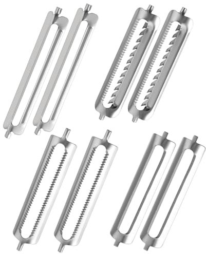 8 Pcs Stainless Steel Multifunctional Peeler Set, Replacement Blades for Kitchen, Vegetable Peeling Blade