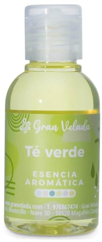 Gran Velada - Duftöl Grüner Tee 250 ml | Aromatisches Parfumöl für Kerzenherstellung, Seifen und Raumdüfte, Frische Zitrus- und Kräuternoten, DIY Kosmetik Duftöl, Hochkonzentriert & Vegan